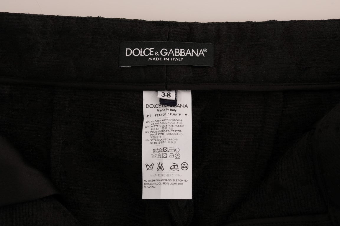 Dolce &amp; Gabbana Elegante Capri-Anzughose mit hoher Taille