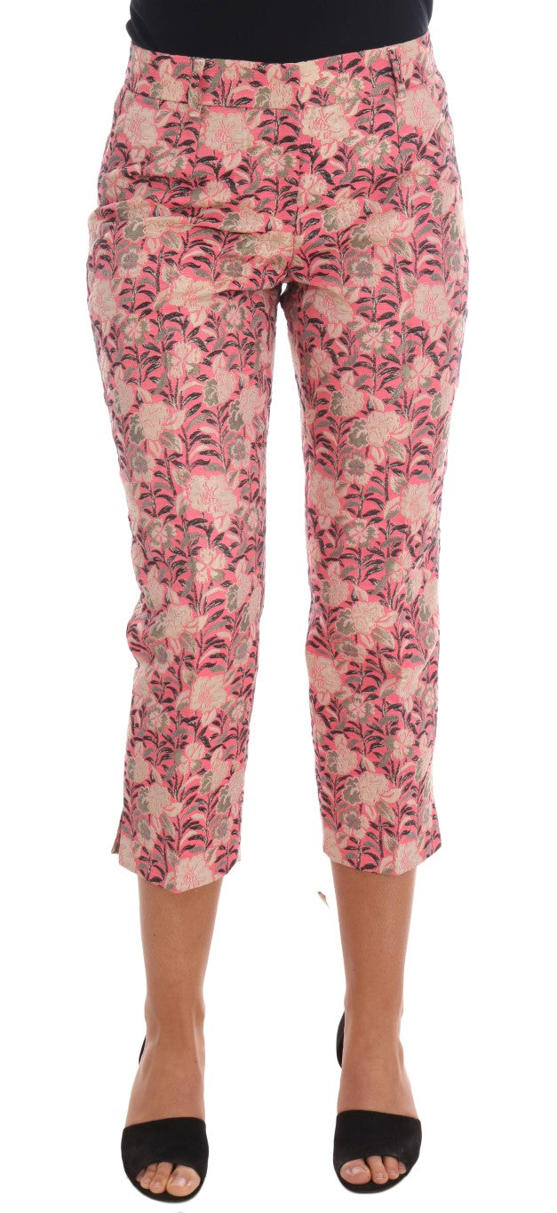 Dolce &amp; Gabbana Elegante Brokathose mit Blumenmuster