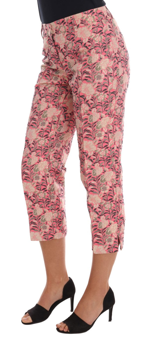 Dolce &amp; Gabbana Elegante Brokathose mit Blumenmuster
