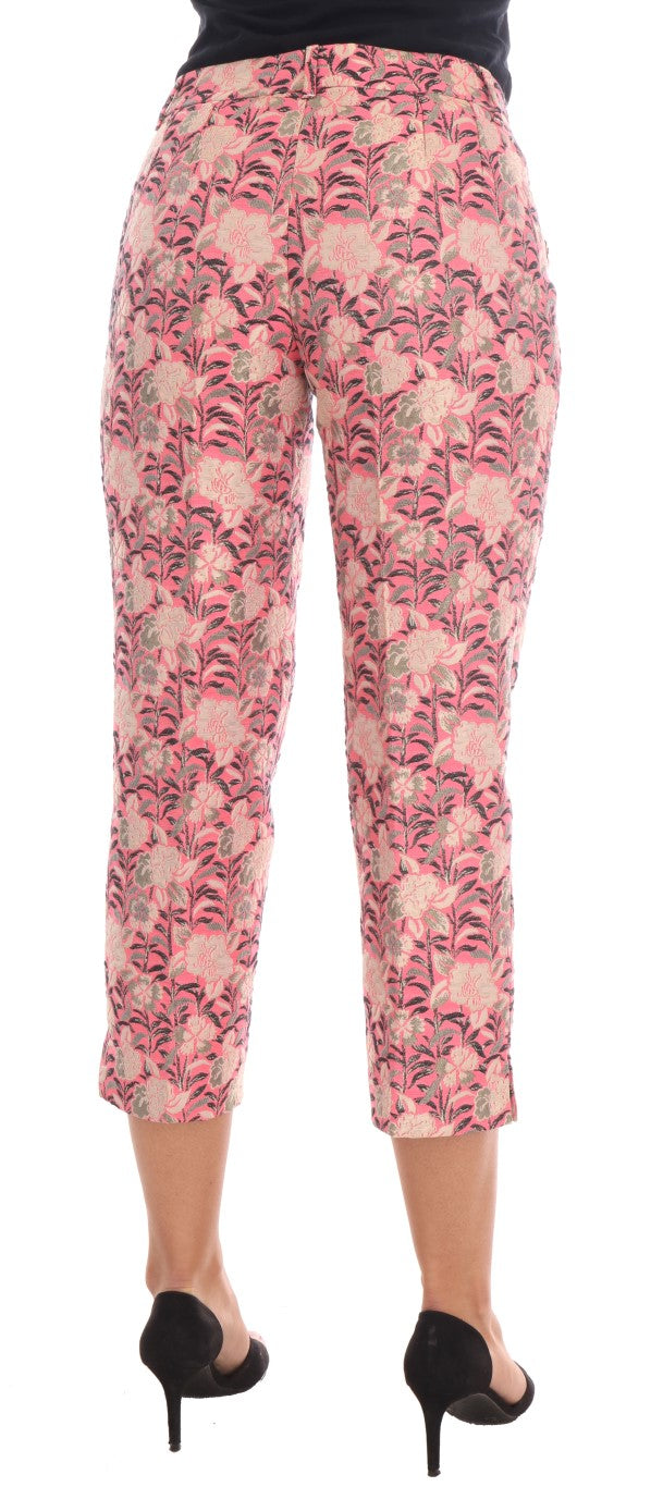 Dolce &amp; Gabbana Elegante Brokathose mit Blumenmuster