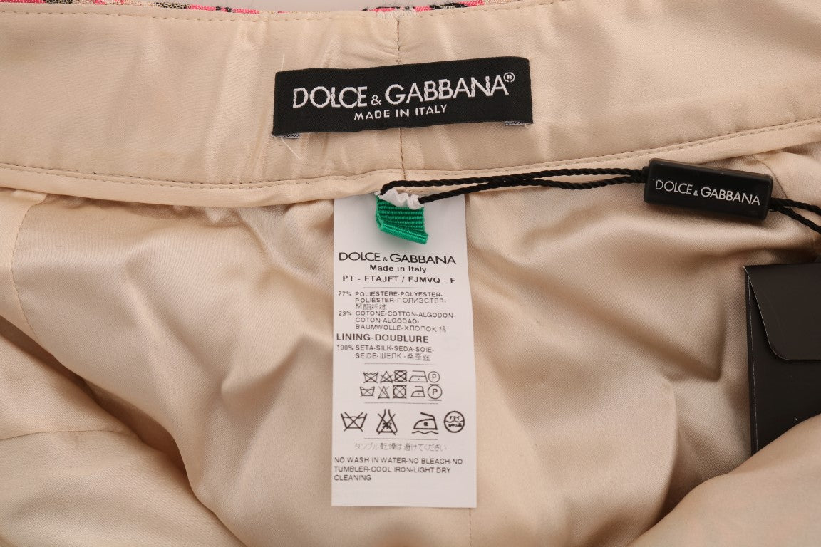 Dolce &amp; Gabbana Elegante Brokathose mit Blumenmuster