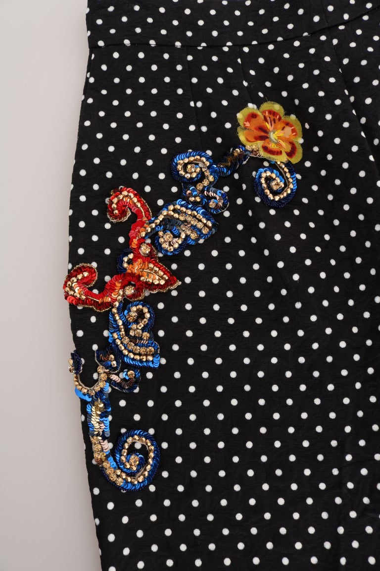Pantaloni eleganți cu buline Dolce &amp; Gabbana