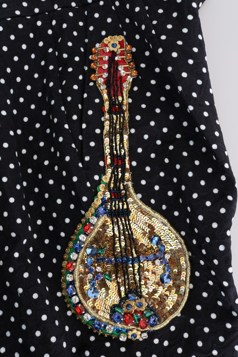 Pantaloni eleganți cu buline Dolce &amp; Gabbana