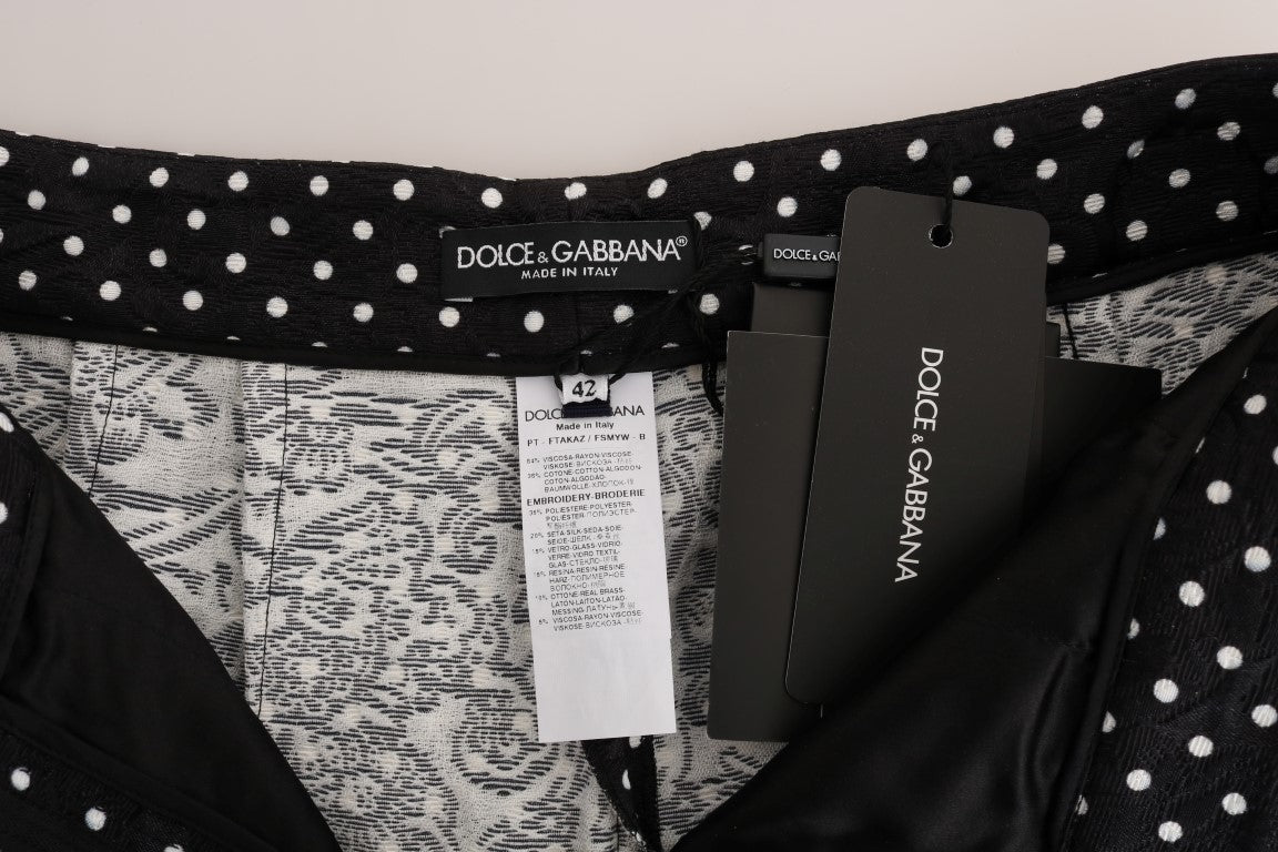 Pantaloni eleganți cu buline Dolce &amp; Gabbana