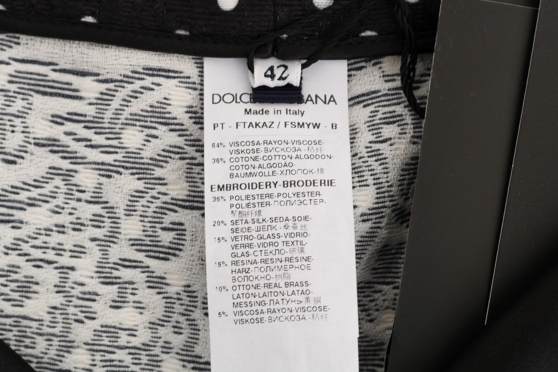 Pantaloni eleganți cu buline Dolce &amp; Gabbana