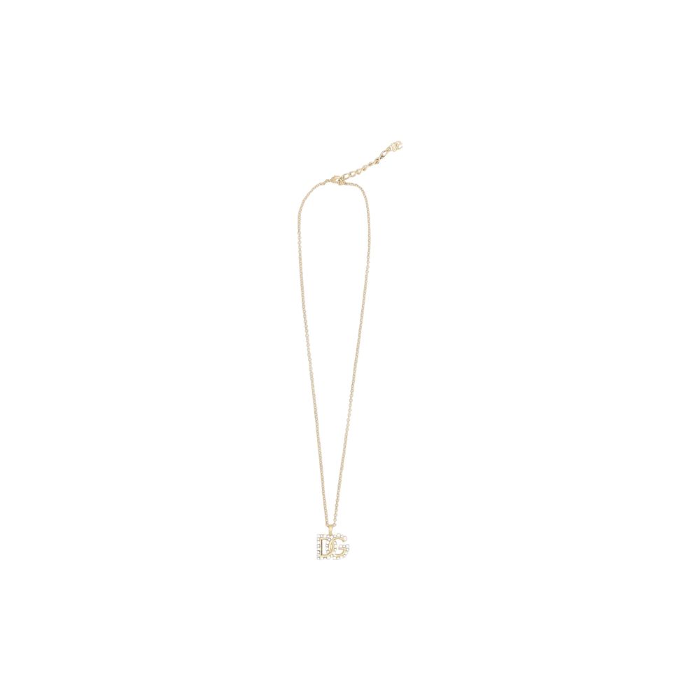 Dolce &amp; Gabbana Halskette mit Strass-Logo