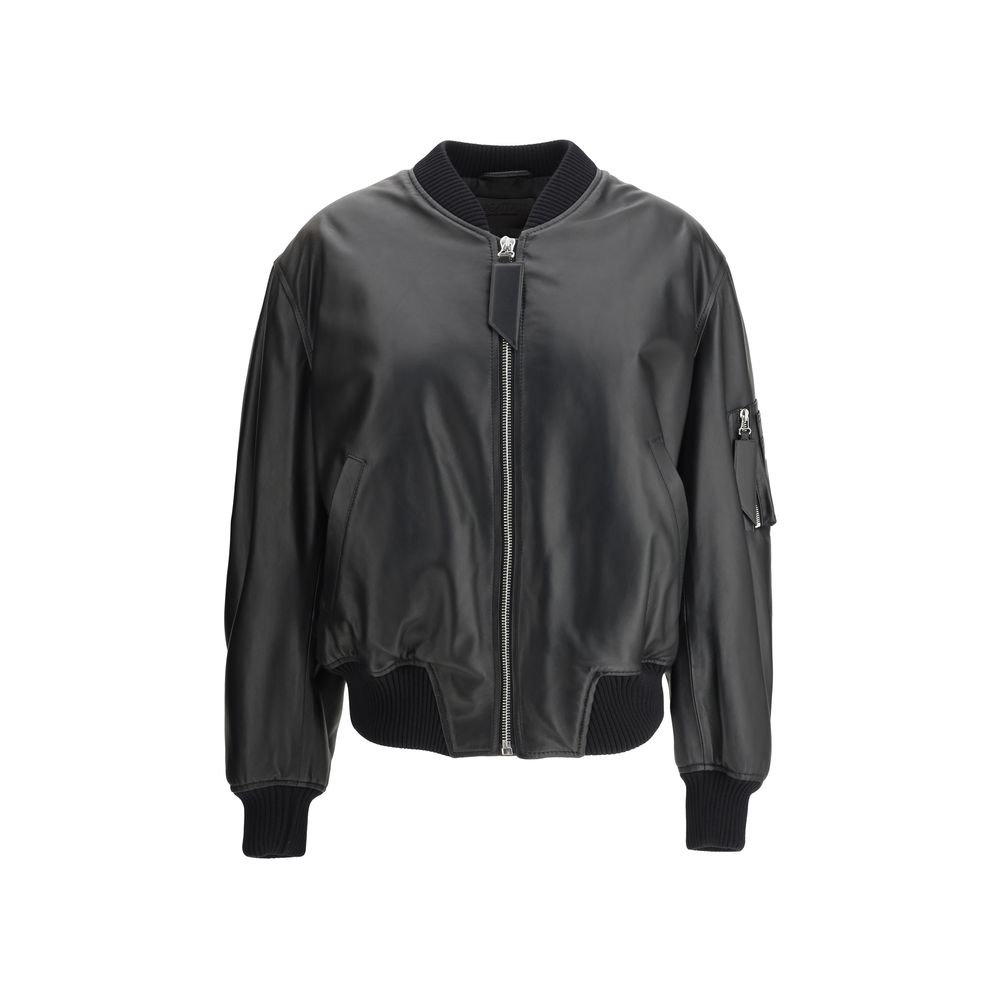 The Attico Leder-Bomberjacke „Anja“