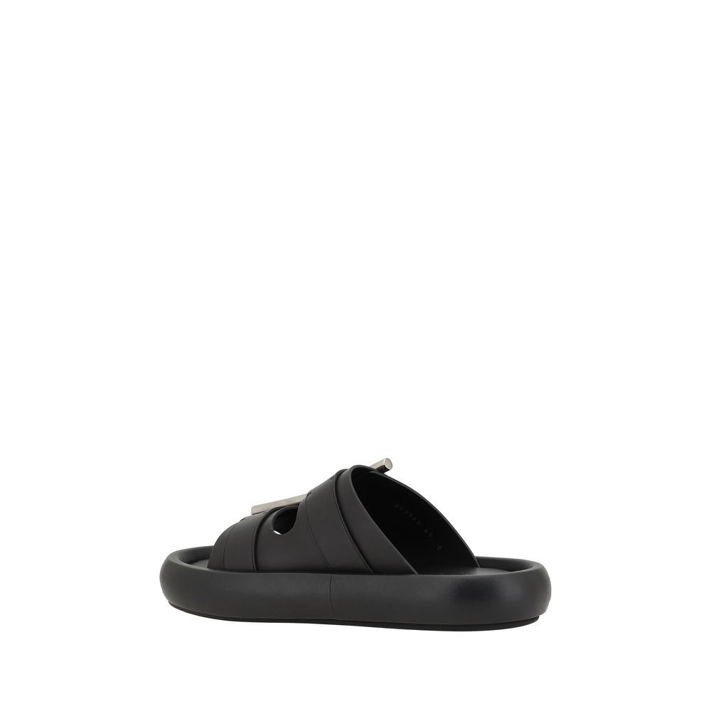 Sandale din piele Alexander McQueen