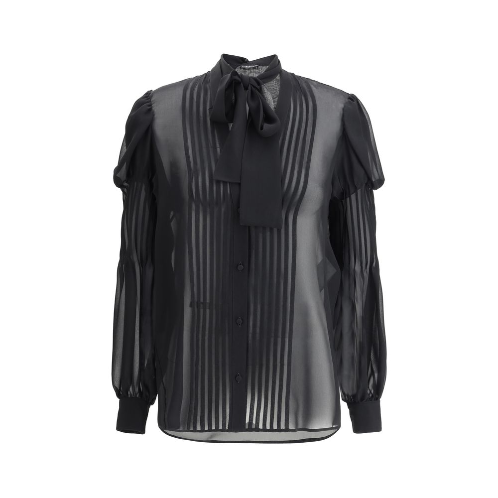 Cămașă din mătase georgette de la Tom Ford