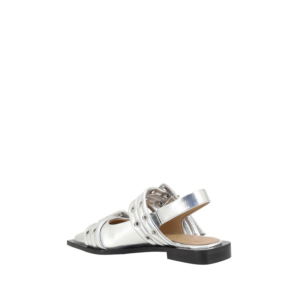 Balerini metalici Ganni Buckle