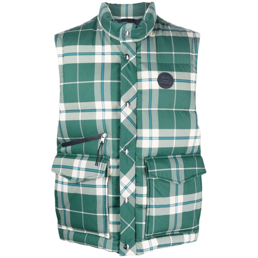 Vestă Woolrich din poliester verde