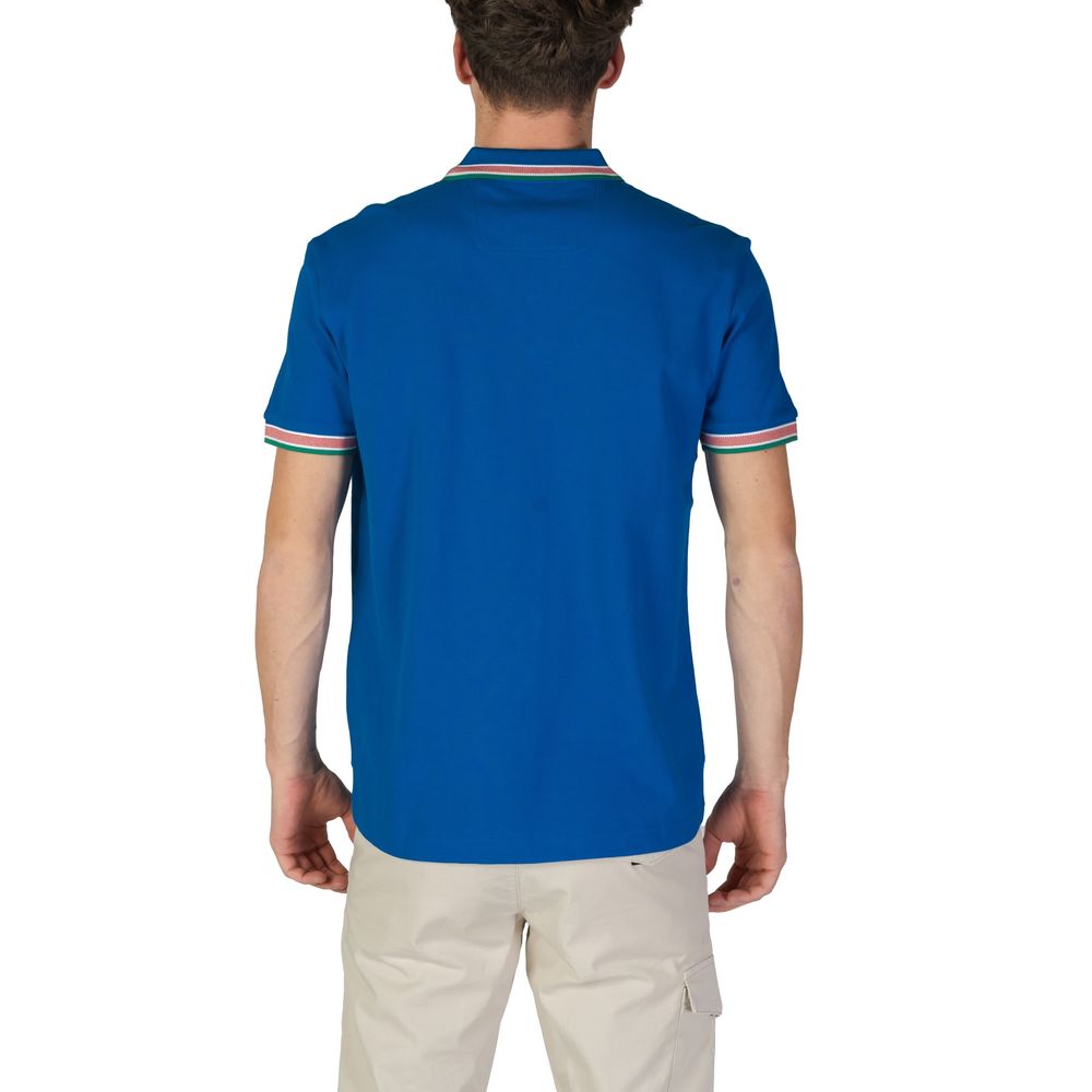 Tricou polo Hugo Boss albastru din bumbac