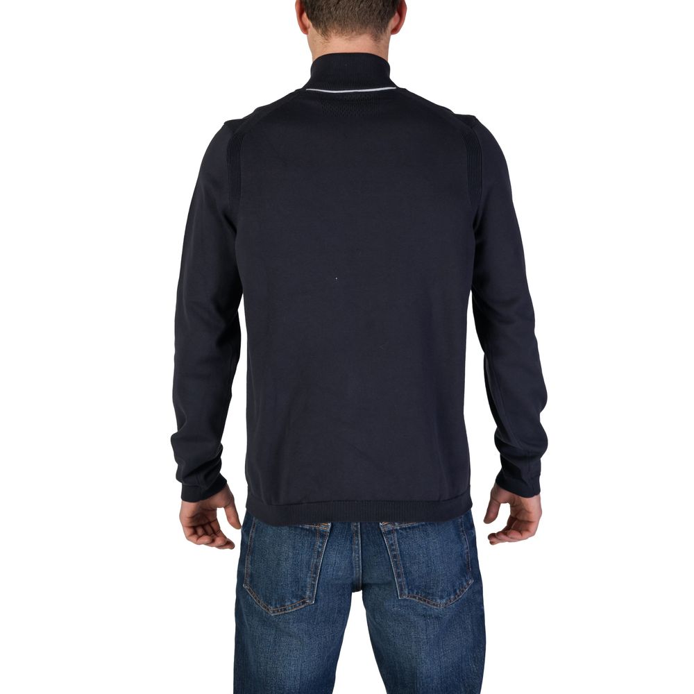 Hugo Boss – Blaue Baumwoll-Strickjacke