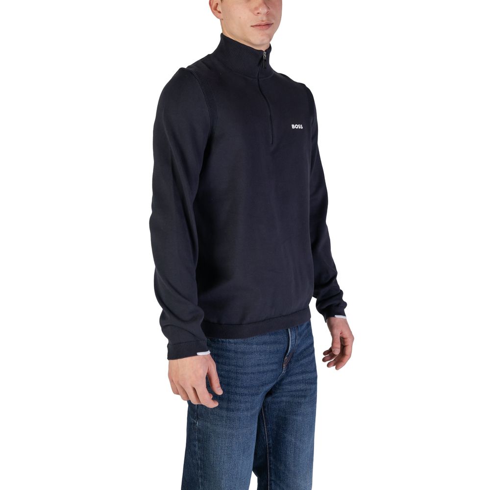 Hugo Boss – Blaue Baumwoll-Strickjacke