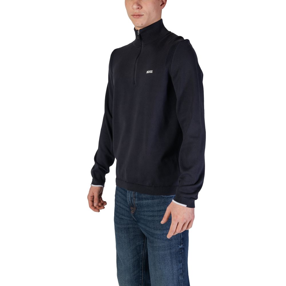 Hugo Boss – Blaue Baumwoll-Strickjacke