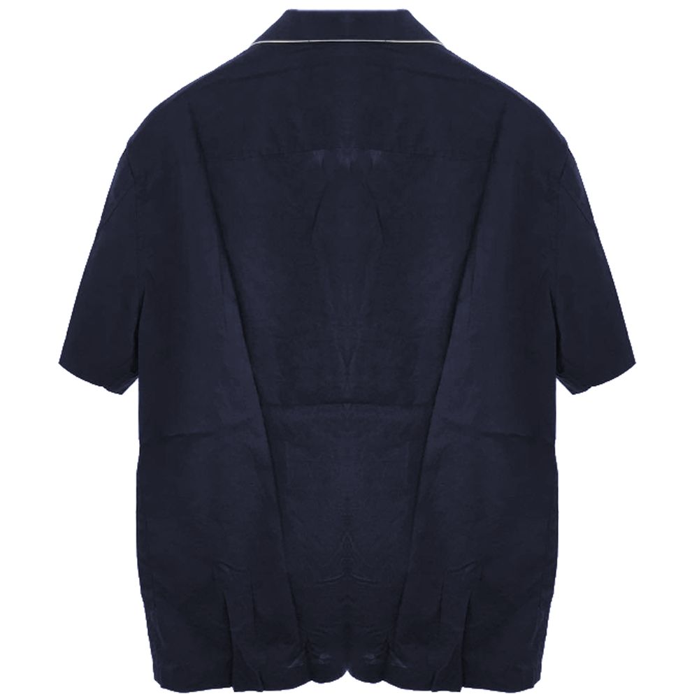 Blaues Baumwollhemd von Emporio Armani