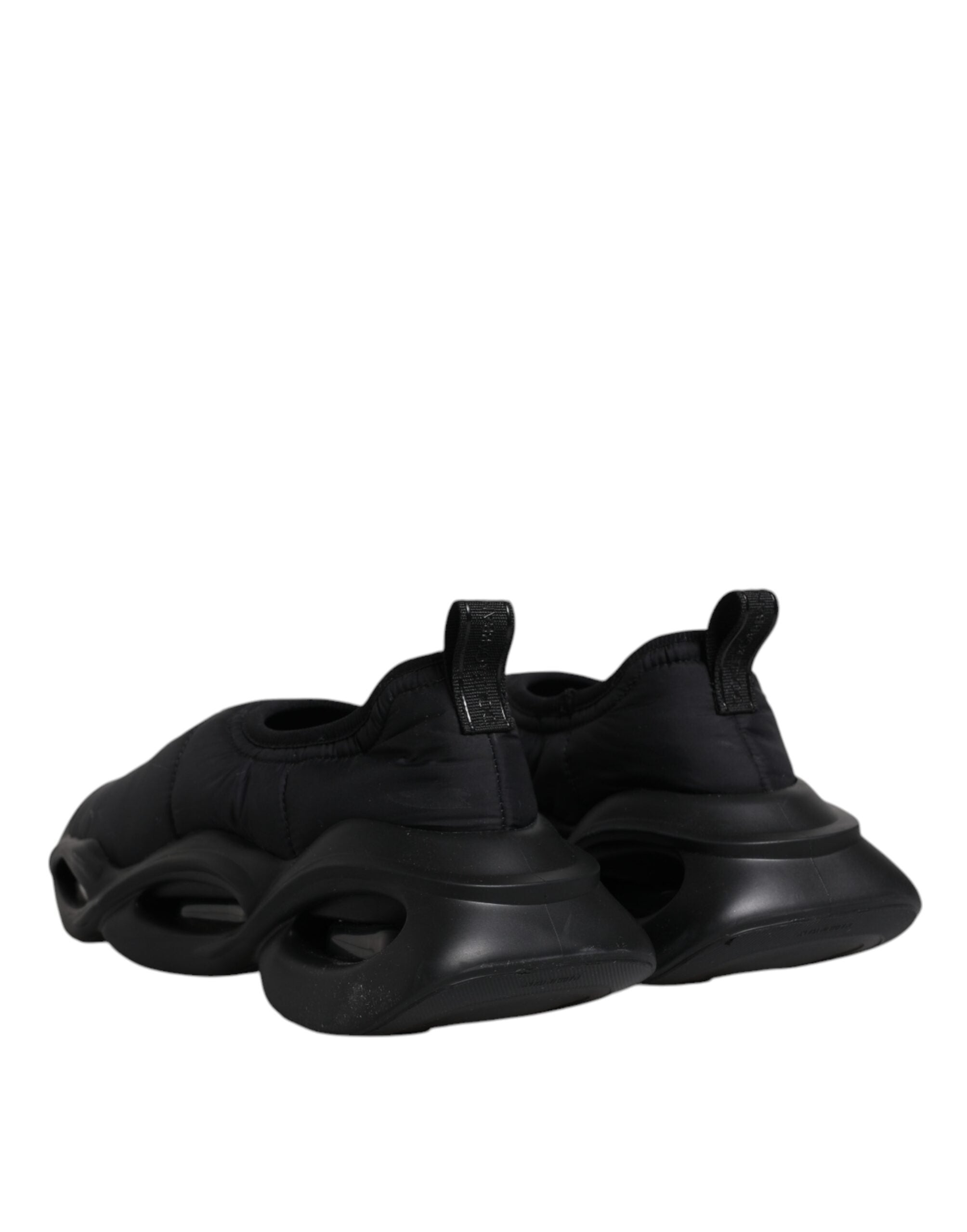 Dolce &amp; Gabbana – Schwarze Slip-On-Wave-Low-Top-Sneakers für Herren