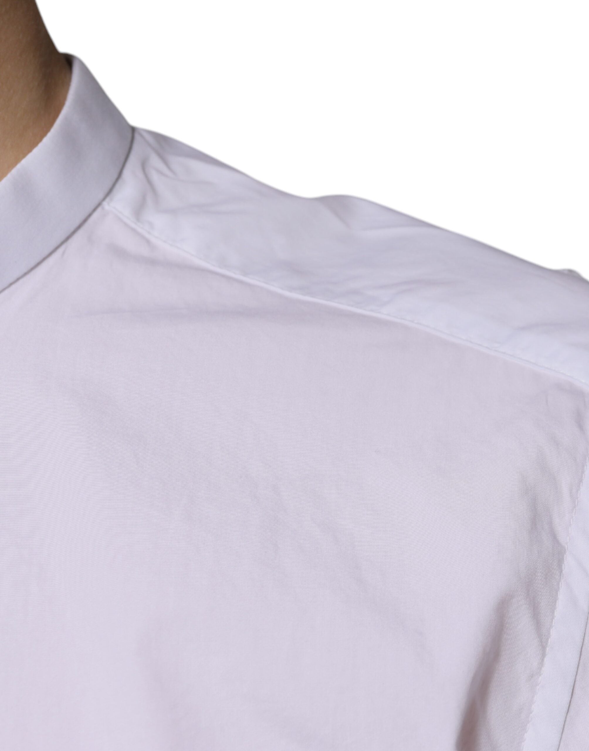 Dolce &amp; Gabbana – Slim Fit MARTINI-Hemd aus weißer Baumwolle