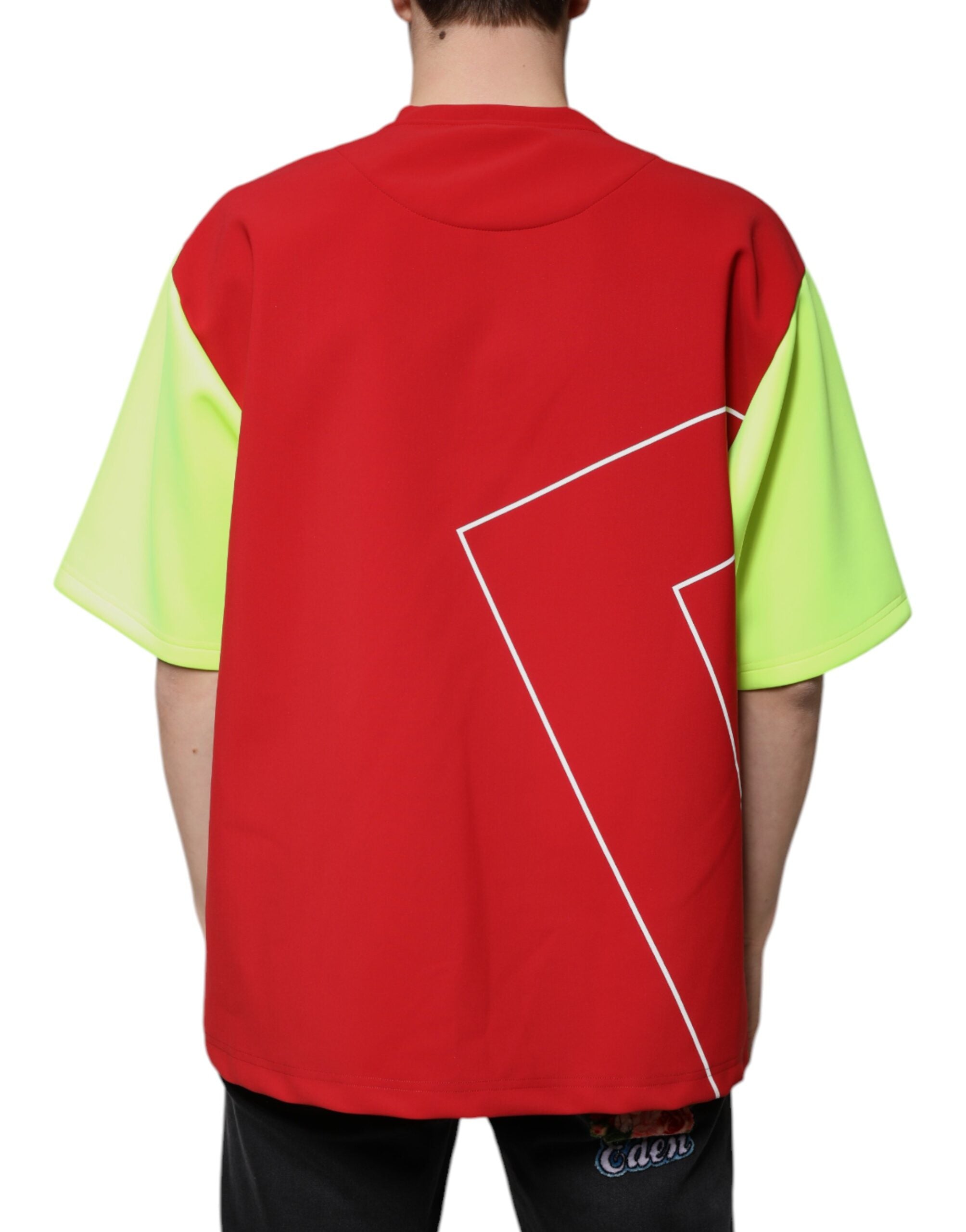 Dolce &amp; Gabbana Mehrfarbiges Logo-Baumwoll-T-Shirt mit Rundhalsausschnitt für Herren