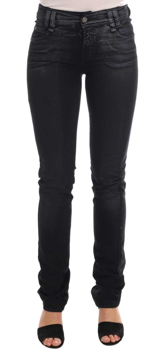 John Galliano Chic Jeans in normaler Passform in grauer Waschung