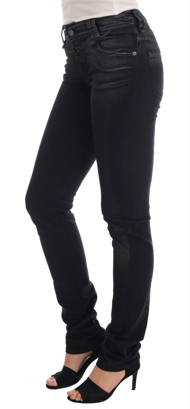 John Galliano Chic Jeans in normaler Passform in grauer Waschung