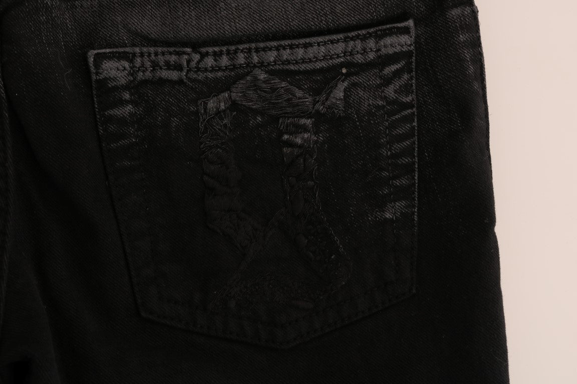 John Galliano Chic Jeans in normaler Passform in grauer Waschung