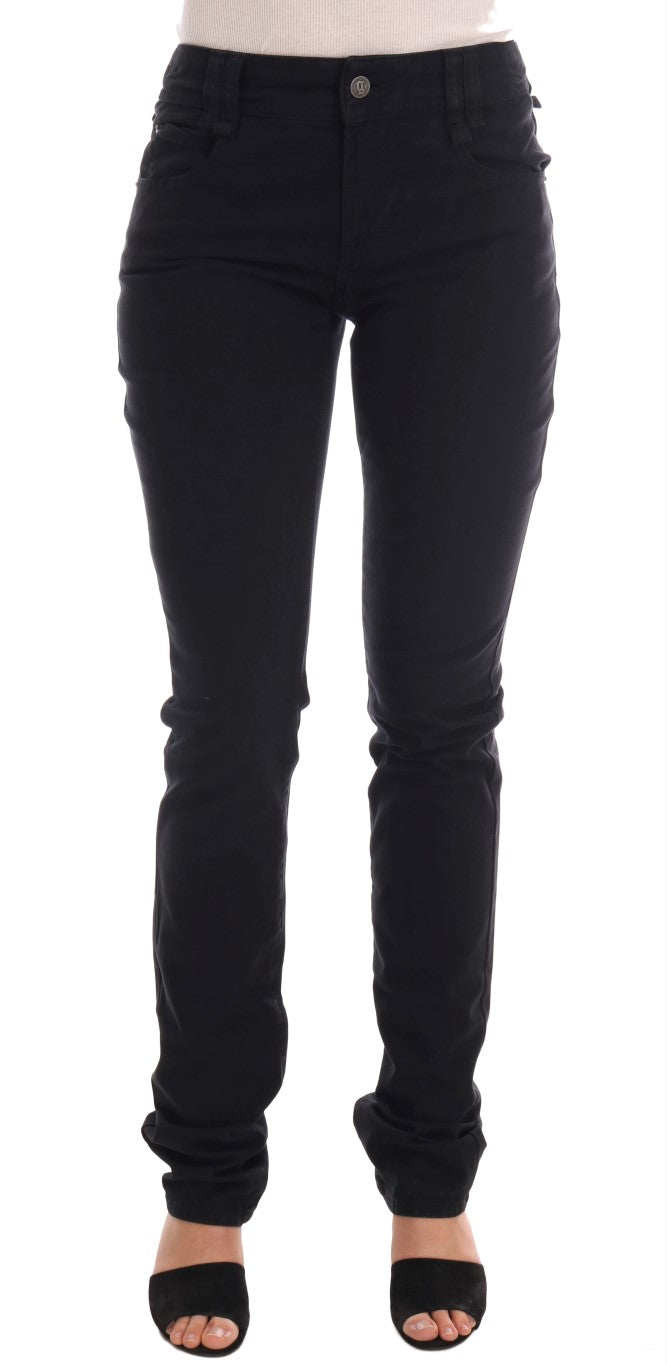 John Galliano Schicke schwarze Jeans in regulärer Passform