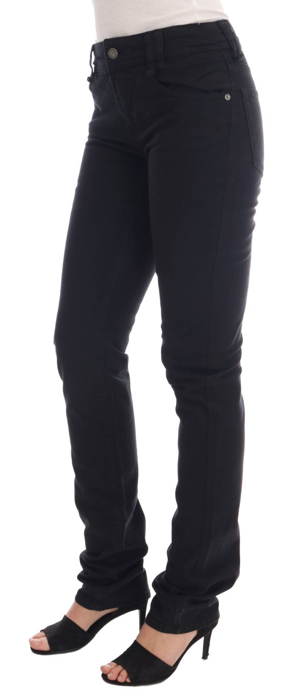 John Galliano Schicke schwarze Jeans in regulärer Passform