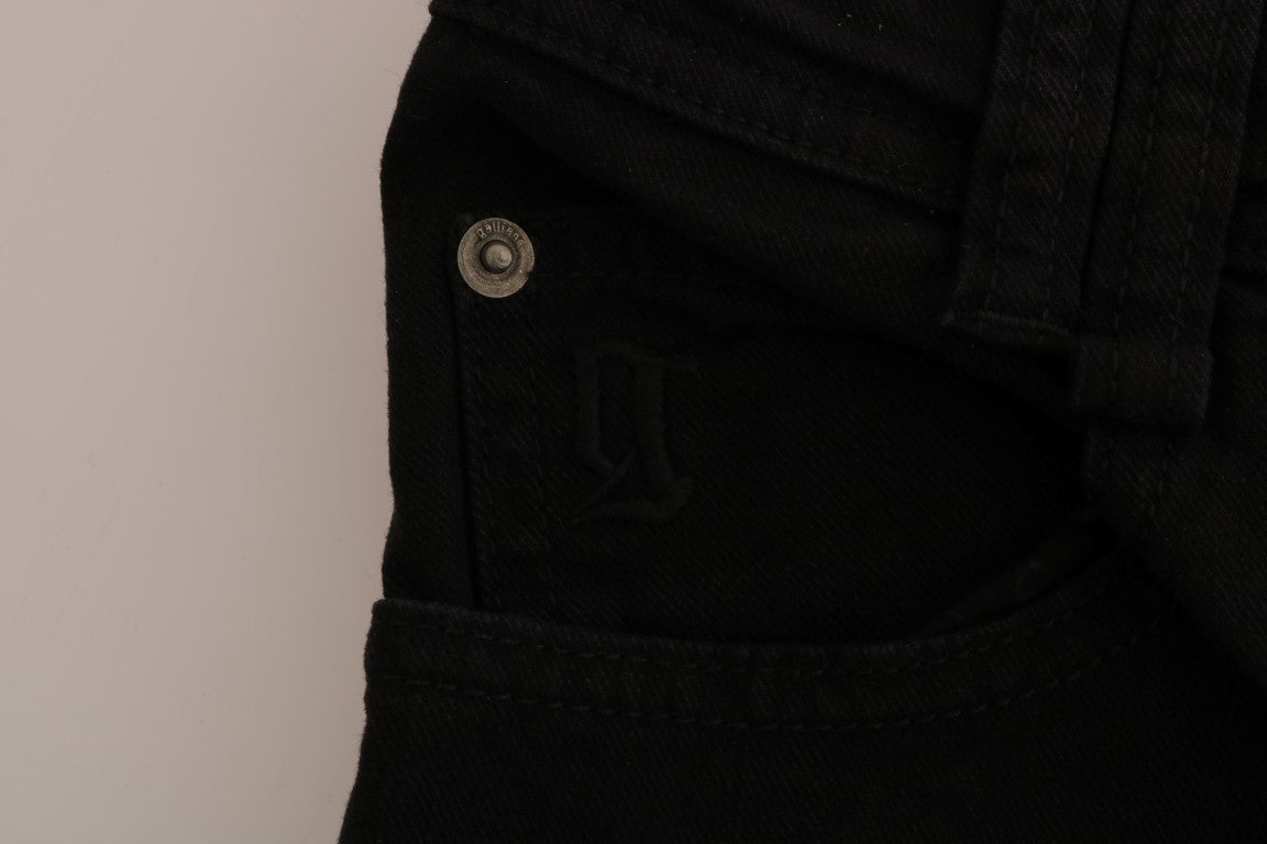 John Galliano Schicke schwarze Jeans in regulärer Passform