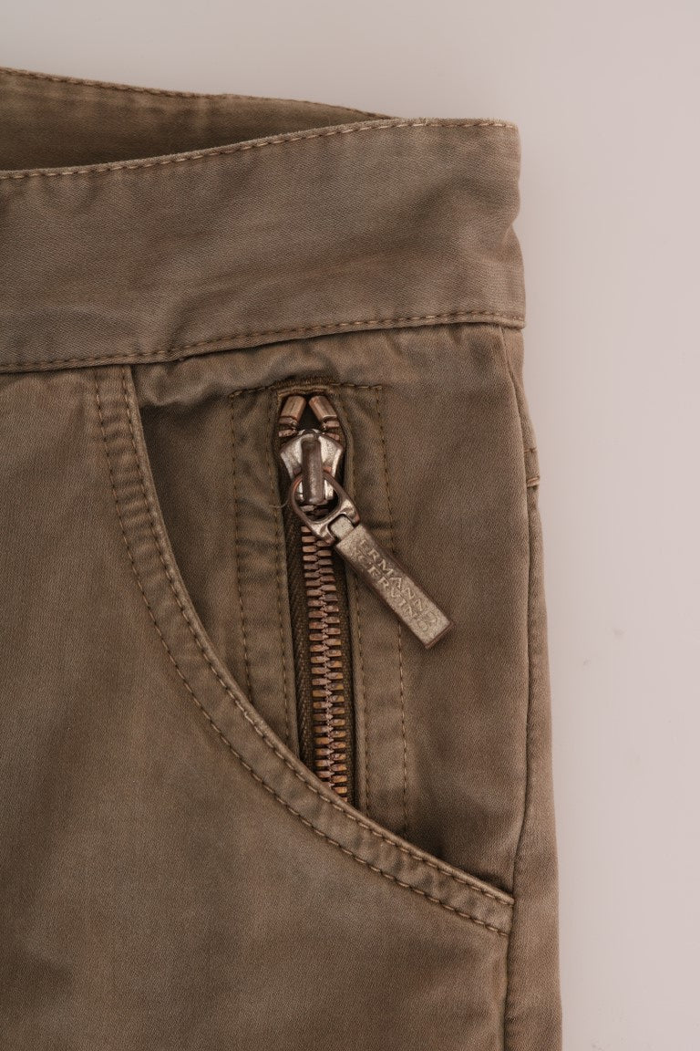 Ermanno Scervino Schicke braune lässige Baumwollhose