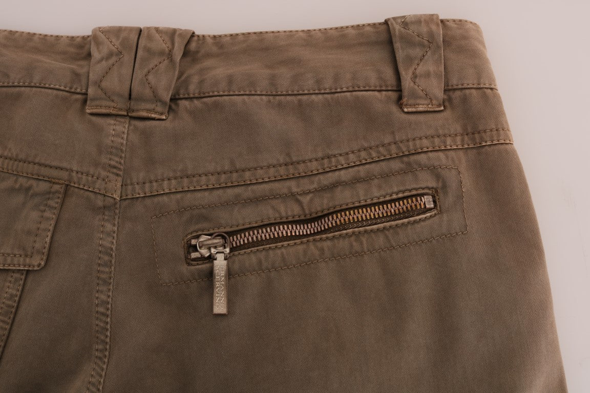 Ermanno Scervino Schicke braune lässige Baumwollhose
