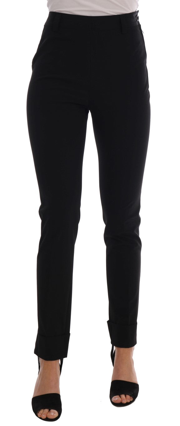 Ermanno Scervino elegante schwarze Steigbügel-Leggings