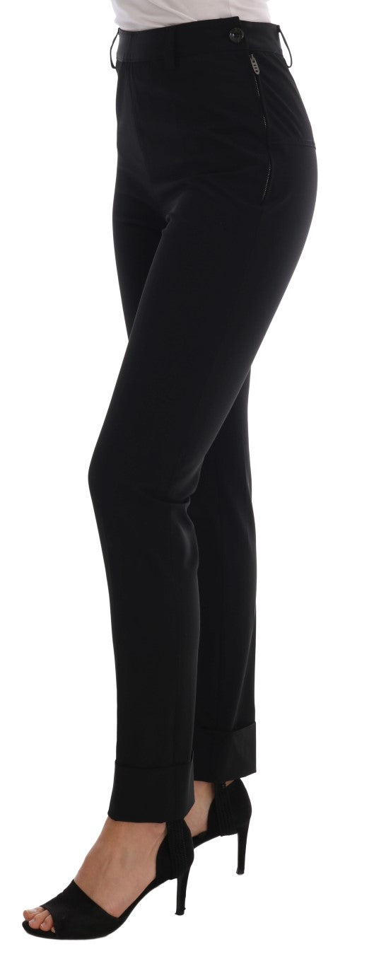 Ermanno Scervino elegante schwarze Steigbügel-Leggings