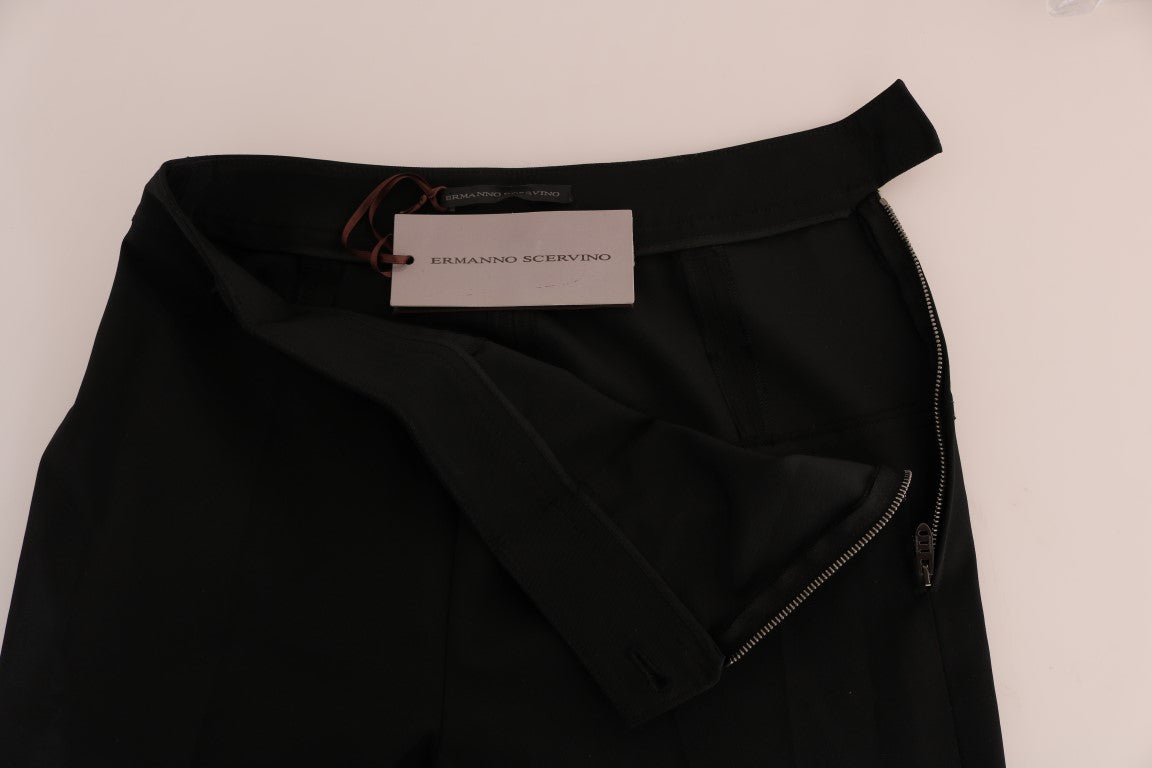 Leggings negri eleganti cu etrier Ermanno Scervino