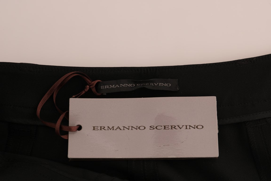 Leggings negri eleganti cu etrier Ermanno Scervino