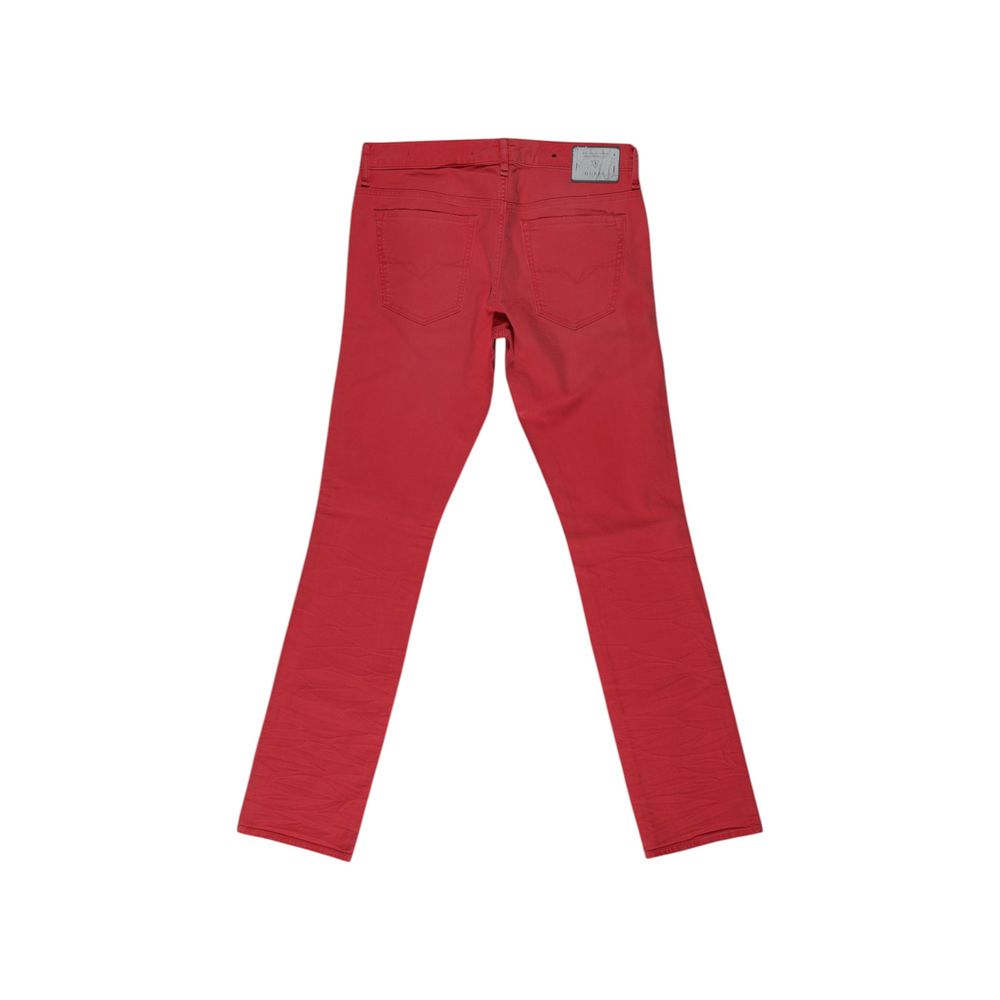 Blugi și pantaloni roșii din bumbac Guess
