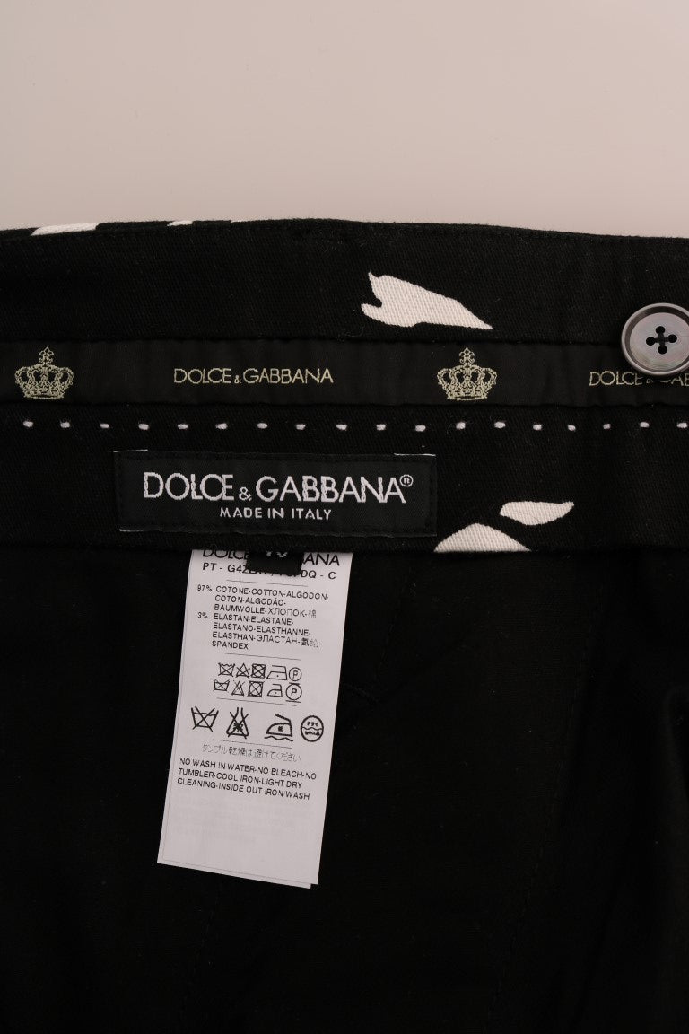 Dolce &amp; Gabbana Elegante Knöchelhose mit Baumprint