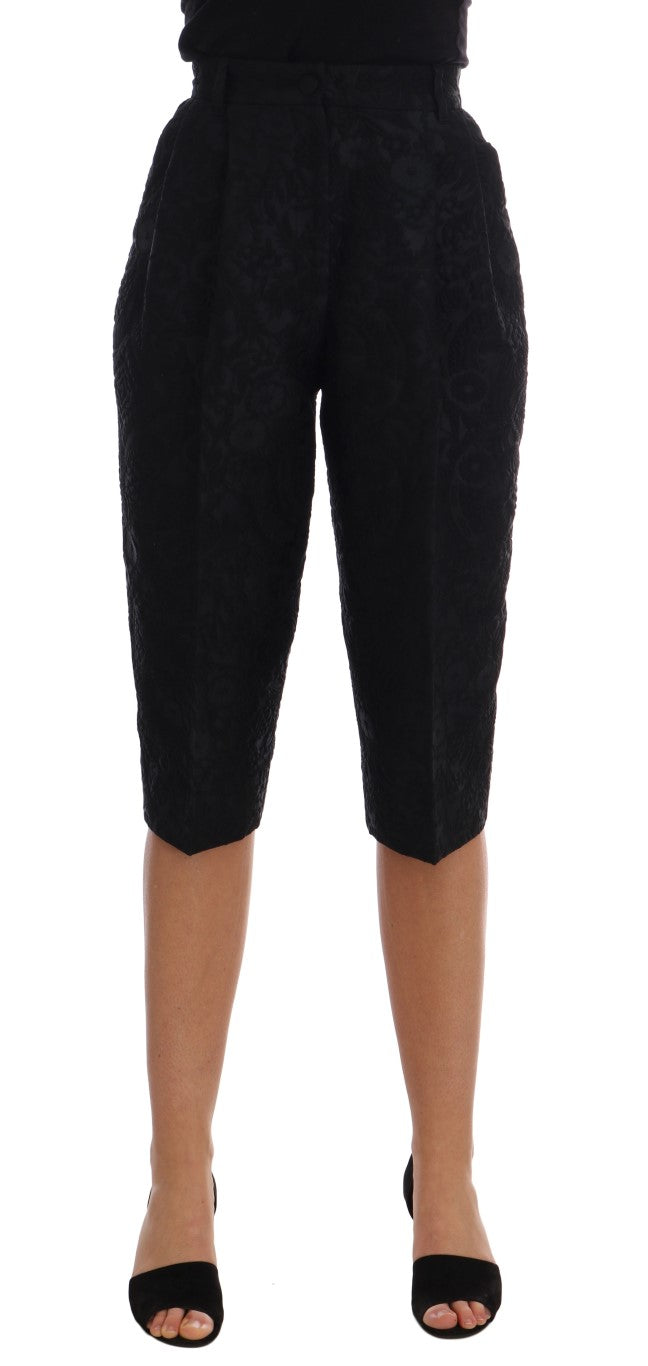 Dolce &amp; Gabbana Elegante Shorts aus geblümtem Brokat