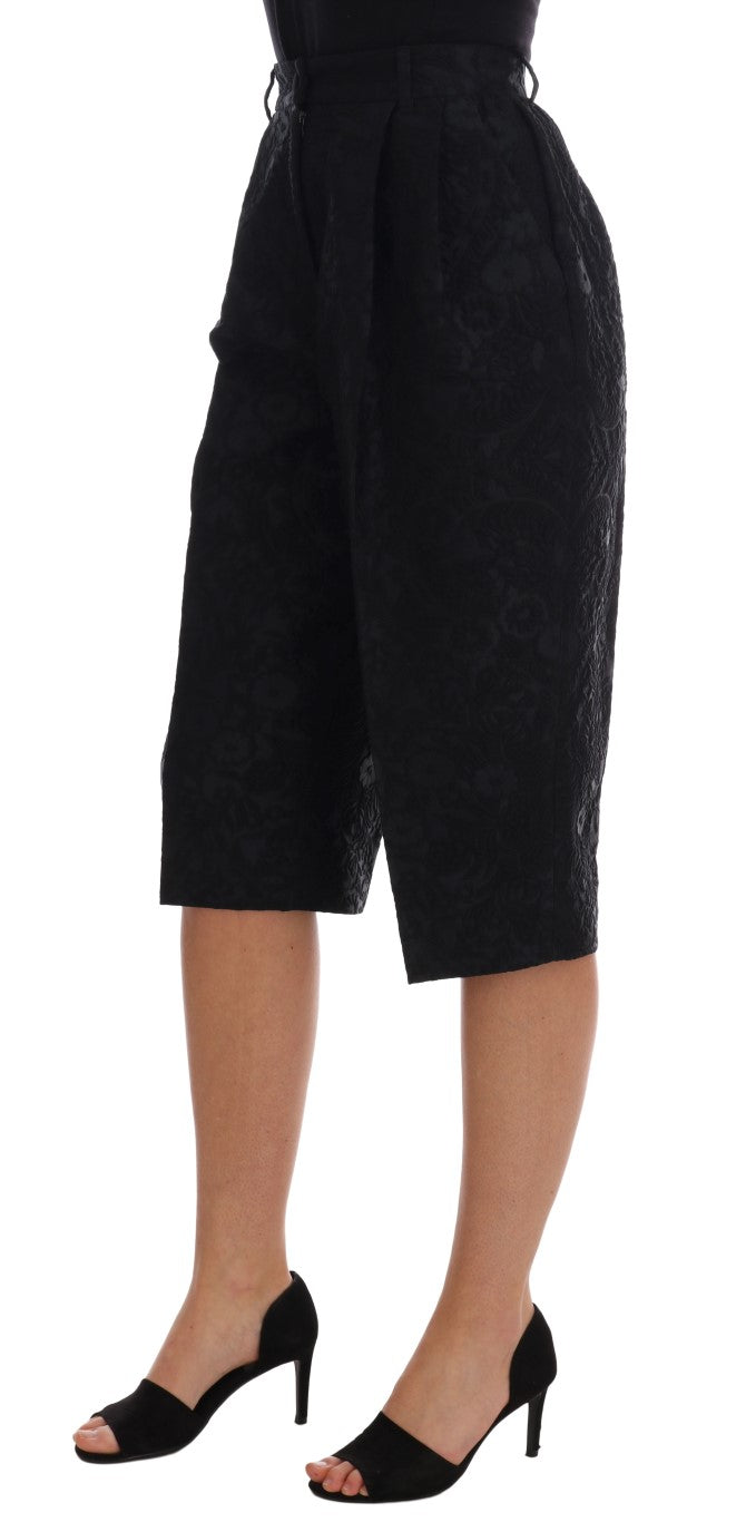 Dolce &amp; Gabbana Elegante Shorts aus geblümtem Brokat