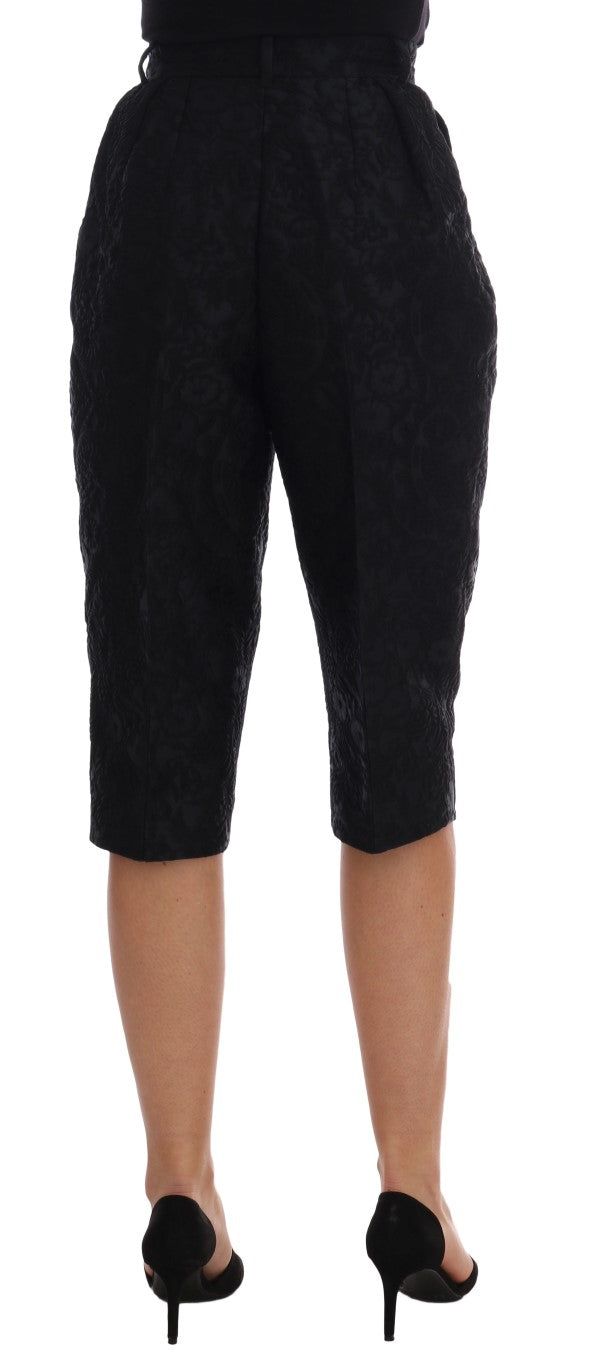 Dolce &amp; Gabbana Elegante Shorts aus geblümtem Brokat