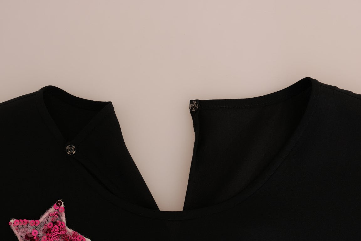 Dolce &amp; Gabbana – Seidenbluse mit Märchenstickerei