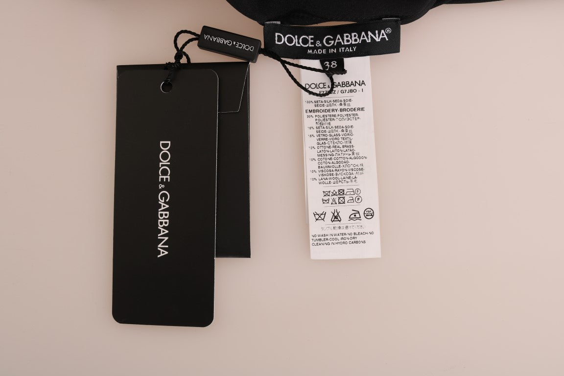 Dolce &amp; Gabbana – Seidenbluse mit Märchenstickerei