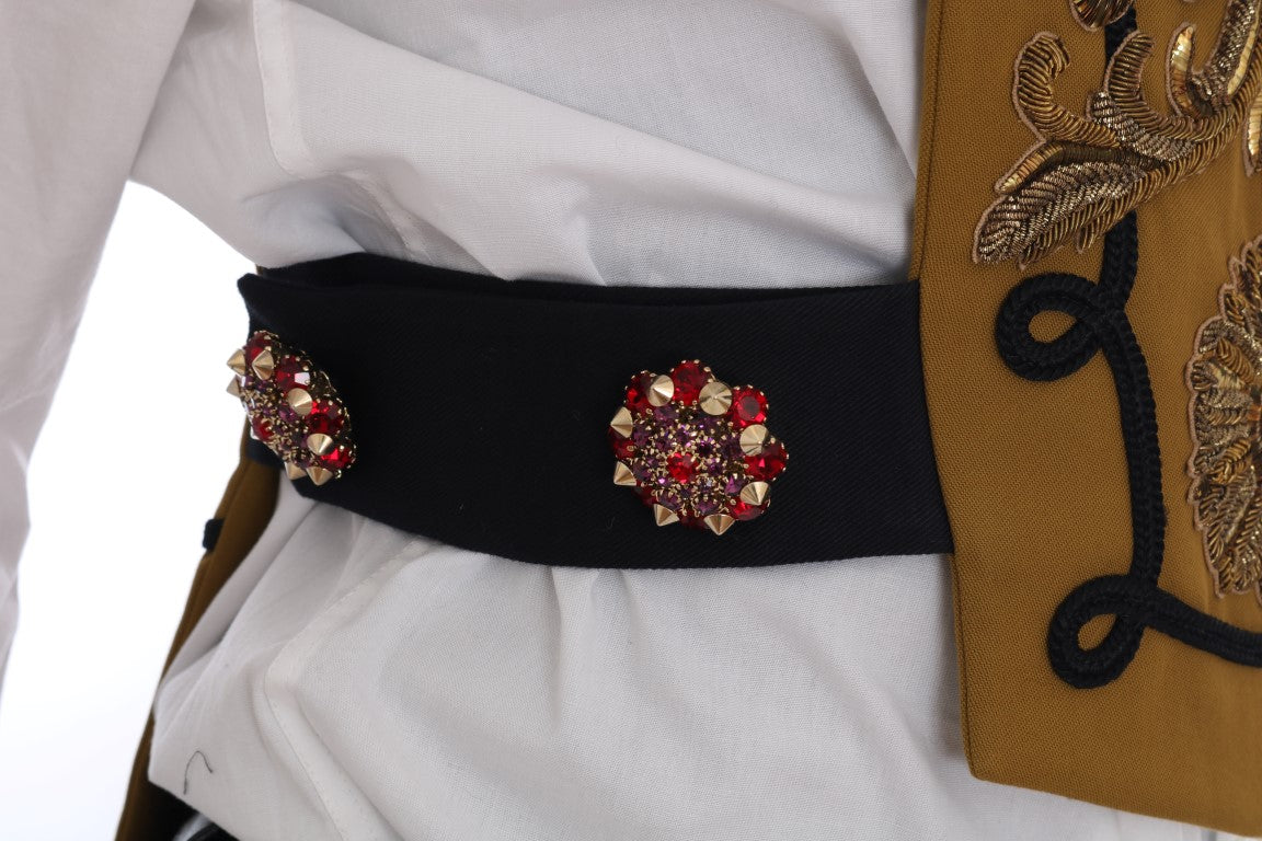 Dolce &amp; Gabbana Runway – Weste mit Kristallverzierung und Kreuz
