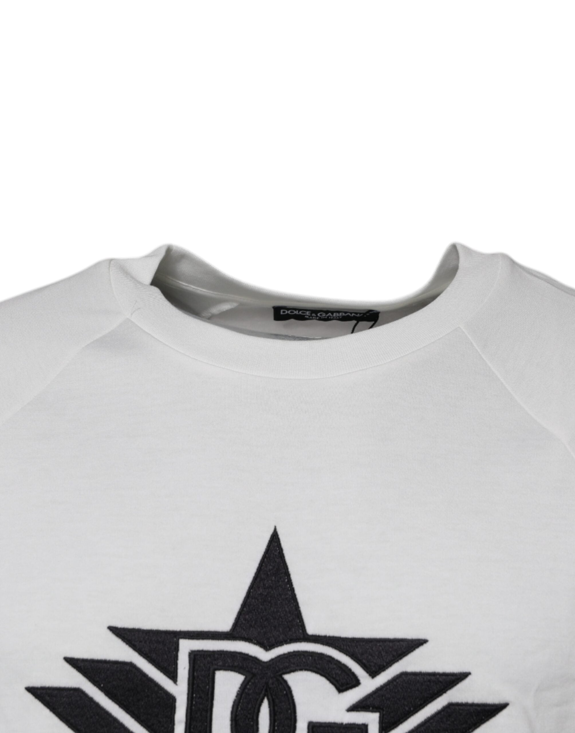 Dolce &amp; Gabbana – Weißes DG Sport-T-Shirt mit Rundhalsausschnitt und kurzen Ärmeln