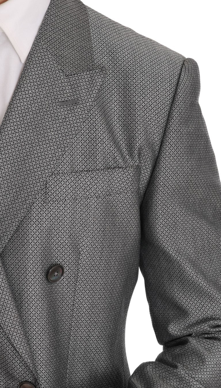 Dolce &amp; Gabbana Eleganter schwarzer Zweireiheranzug