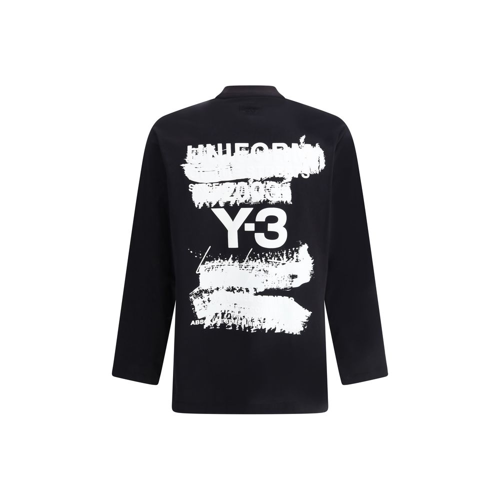 Y-3 Langarmtrikot mit Maxi-Print