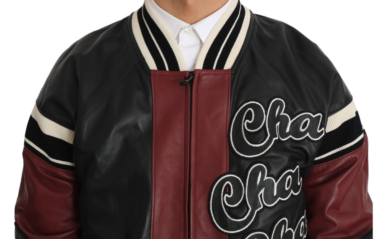 Dolce &amp; Gabbana – Exquisite Bomberjacke aus Schaffellleder