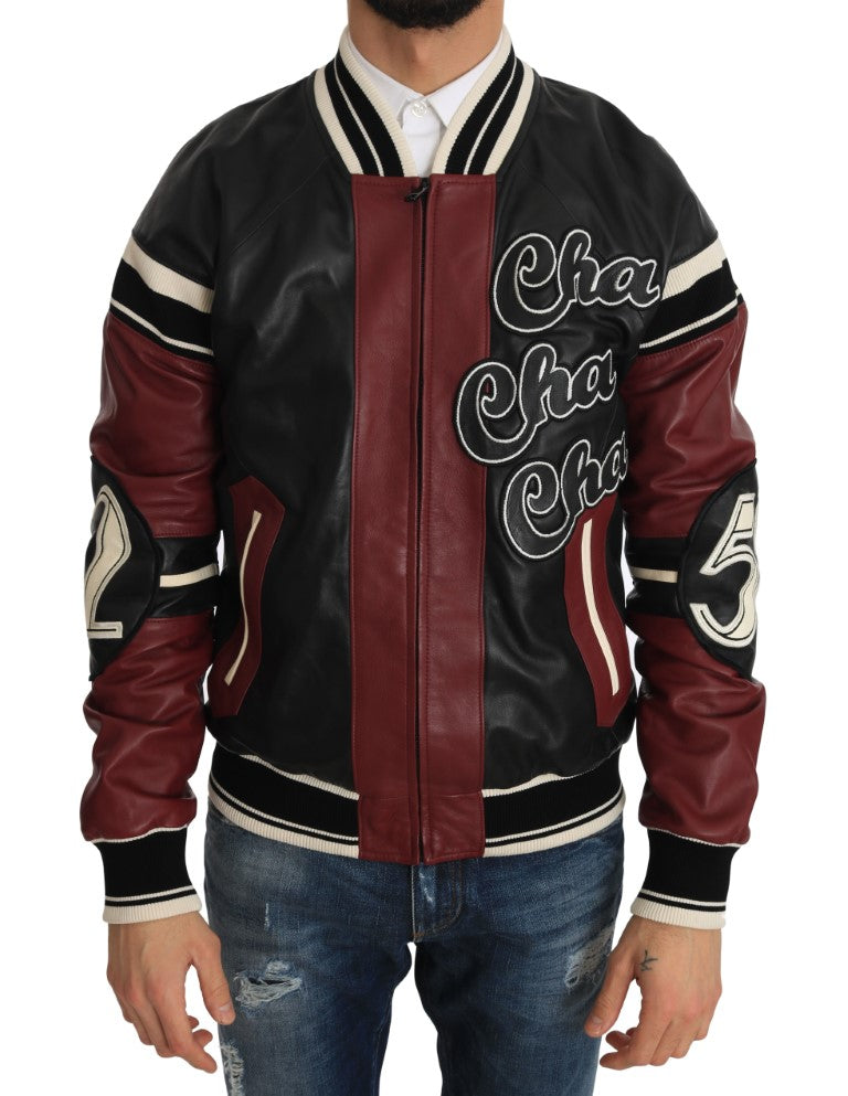 Dolce &amp; Gabbana – Exquisite Bomberjacke aus Schaffellleder