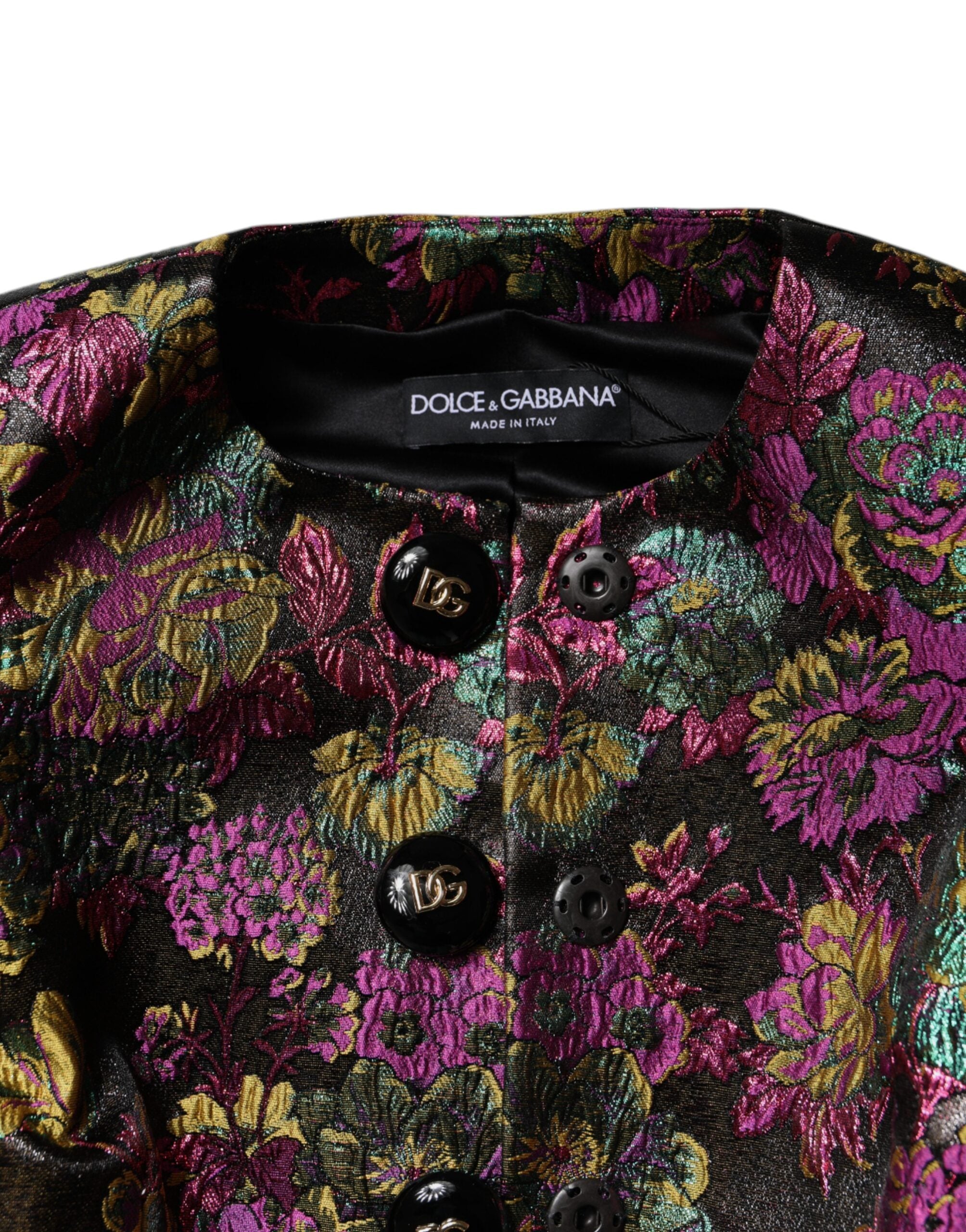 Dolce &amp; Gabbana Jachetă scurtă cu imprimeu floral jacquard multicolor
