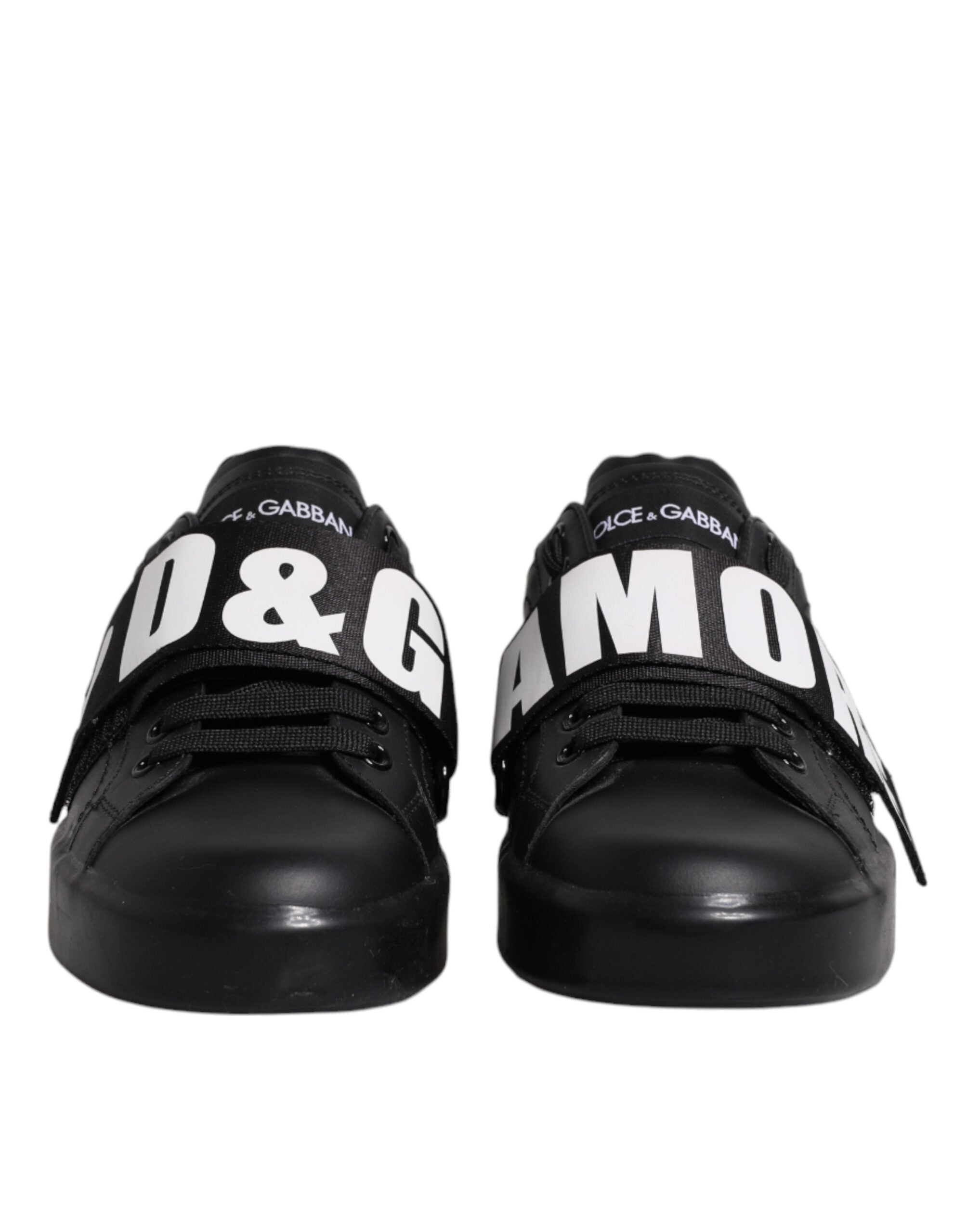 Dolce &amp; Gabbana – Schwarze D&amp;G AMORE – Niedrige Sneakers